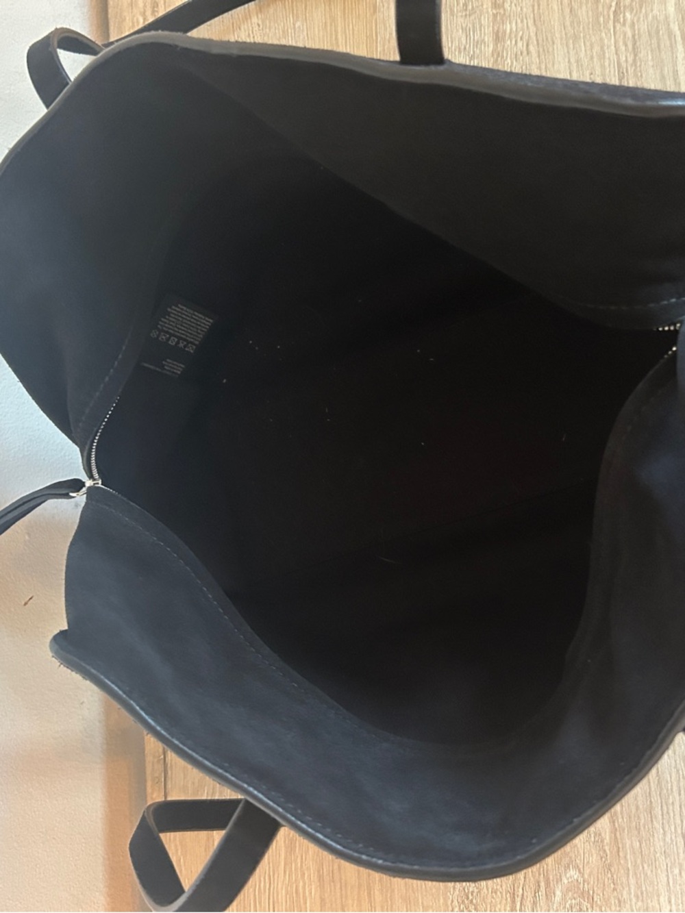 COS Black Suede Shoulder Bag - Classic Everyday Shoulder Bag - Picture 3 of 5